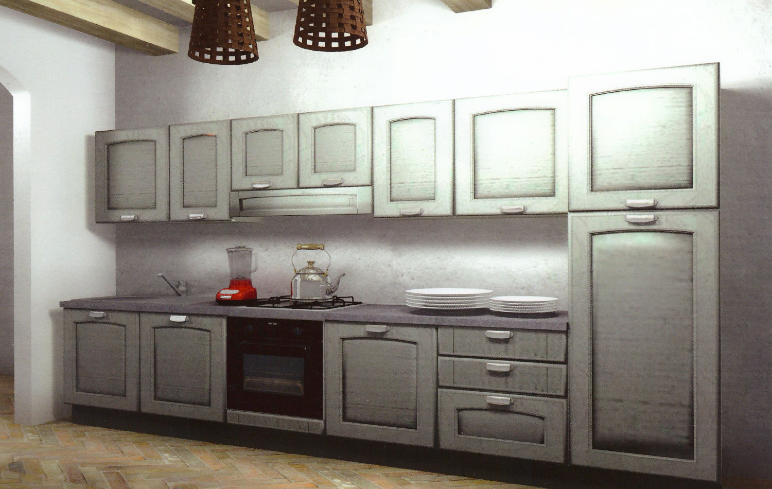 Aran Cucine. Cucina in stile retrò.